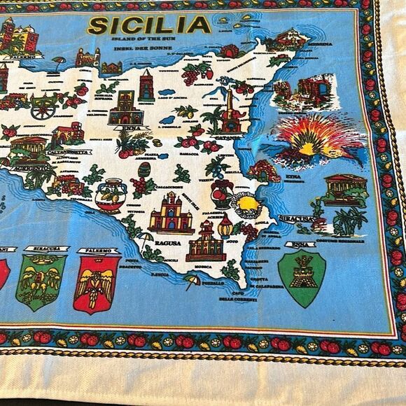 SICILY Tea Towel NEW - Picture 2 of 5